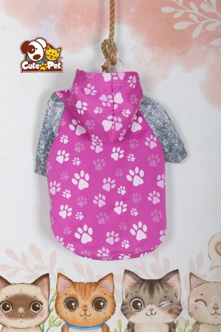 Grey Sleeved Hoodie for Dogs